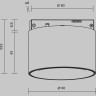 Трековый светильник MAYTONI ALFA S LEVITY TR188-1-5W2,7K-M-BBS